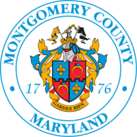 Logo of Montgomery County, Maryland, featuring a coat of arms and the motto GARDEZ BIEN