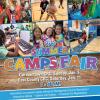 Flyer for the Free Summer Camps Fair, with two dates and locations: Germantown CRC on Sunday, January 5; and East County CRC on Saturday, January 11. Both are 1-4pm.