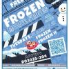 Flyer for the Free Frozen Movie Series. The flyer says that the movies are for all ages, and provides the activity number R03025-204. It says that Frozen will be shown on January 14, and Frozen II on January 21. It says to register at ActiveMontgomery.org.