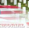 Photo of a cemetery, with an American flag superimposed. Below are the words "Memorial Day".